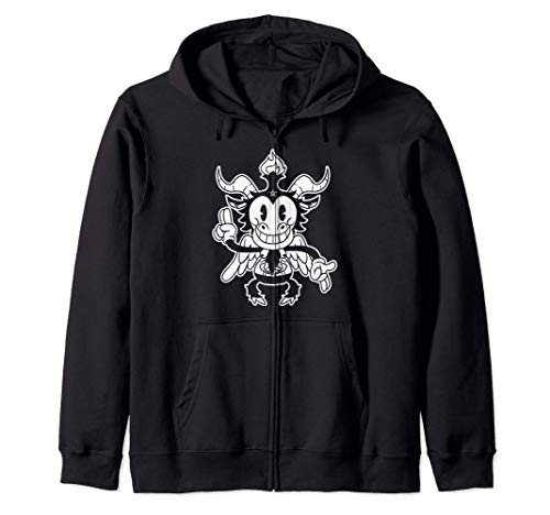 Blackcraft Lindo Kawaii Baphomet Dibujos Animados Antiguos Sudadera con Capucha