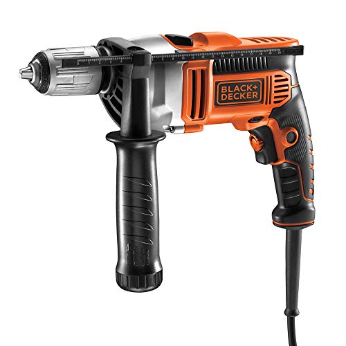 BLACK+DECKER KR805K-QS - Taladro percutor con cable 800 W, 230 V, incluye maletín