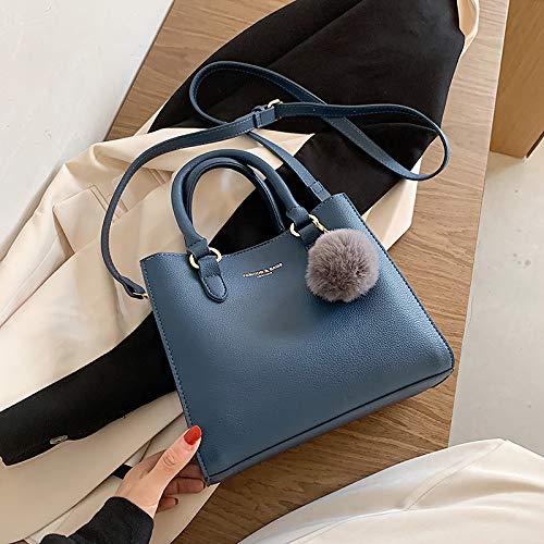 Bolso Pequeño Para Dama De Todo Fósforo, Moda De Moda Atractiva, Bolso Diario De Un Solo Hombro Para La Axila, Bolso De Mensajero Para Mujer Largo 21cm Ancho 11cm Alto 19cm azul