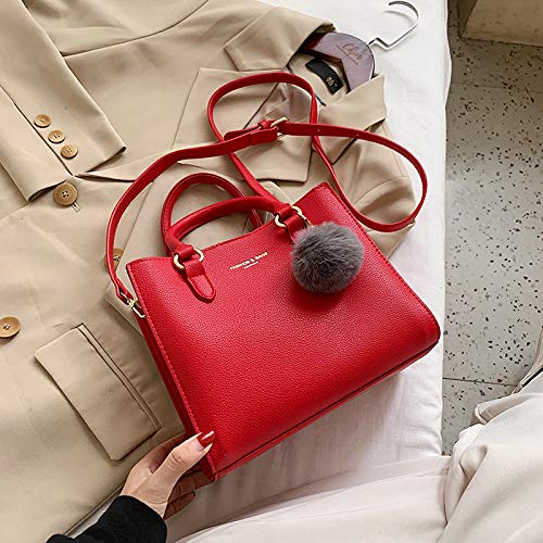 Bolso Pequeño Para Dama De Todo Fósforo, Moda De Moda Atractiva, Bolso Diario De Un Solo Hombro Para La Axila, Bolso De Mensajero Para Mujer Largo 21cm Ancho 11cm Alto 19cm rojo