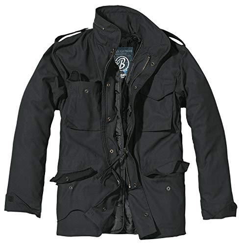 Brandit M-65 Feldjacke Classic, Chaqueta para Hombre, negro, S