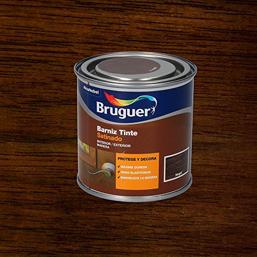 BRUGUER Barniz Tinte Sat.BRUGUER Nogal 750 ML, Negro