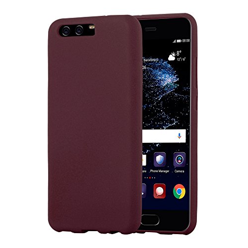 Cadorabo Funda para Huawei P10 en Frost Lila Burdeos - Cubierta Proteccíon de Silicona TPU Delgada e Flexible con Antichoque - Gel Case Cover Carcasa Ligera