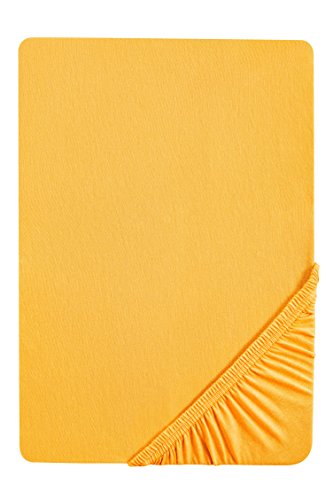 Castell 77113/018/087 - Sábana bajera ajustable elástica para cama, Amarillo, 140 x 200 cm