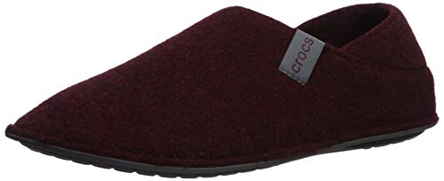 Crocs Classic Convertible Slipper, Zapatillas Altas Unisex Adulto, Rojo (Burgundy/Charcoal 60v), 41/42 EU