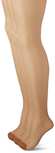 Dim Voile Elasthanne X3 medias, 15 DEN, Beige (Gazelle 2ms), Medium (Talla del fabricante: 2) (Pack de 3) para Mujer