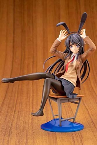 DMCMX Figura Rascal no sueña con Bunny Girl Senpai Sakurajima Mai Anime Game Carácter Modelo Caja de color Caja de color Carácter estático Decoración de escritorio Altura Altura Acerca de 20 cm Chassi