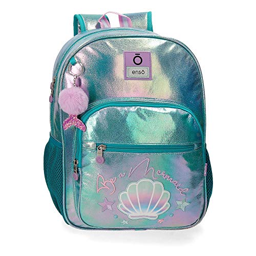 Enso Mochila Adaptable Be a Mermaid, color Verde