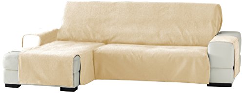 Eysa Zoco - Funda para chaise longue, izquierda, vista frontal, 240 cm, Beige