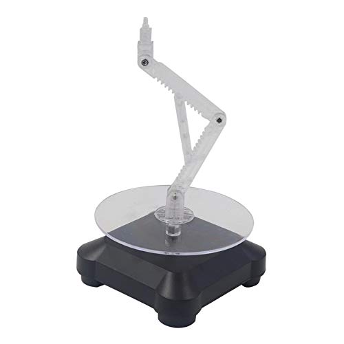 FITYLE Pantalla giratoria de 360 ° soporte de exhibición de joyería batería AA (no incluida) Pantalla alimentada para reloj de joyería teléfono modelo - 11cm con soporte