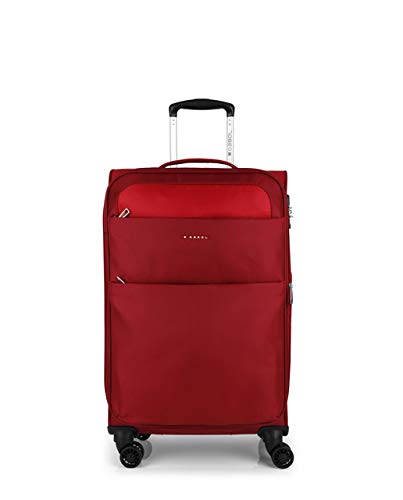 Gabol - Cloud | Maletas de Viaje Medianas de 42 x 69 x 26 cm con Capacidad para 61 L de Color Rojo