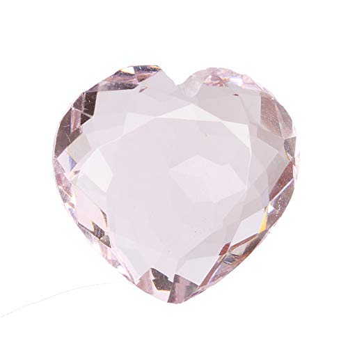 GEMHUB Rosa Topacio 84.00 quilates Creado en Laboratorio Forma de Corazón Translúcido Hermosa Piedra Preciosa para Fabricación de Joyas BO-160