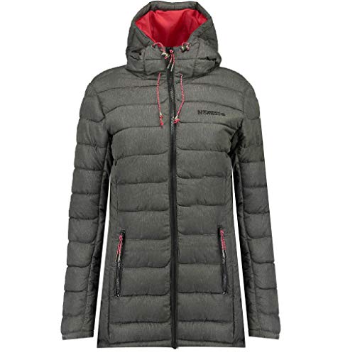 Geographical Norway Astana - Parka con capucha para mujer antracita XL