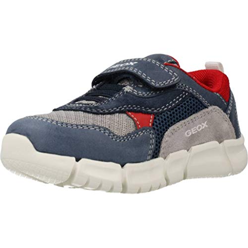 Geox B Flexyper Boy A, Zapatillas Bebé-Niños, Azul (Navy/Grey C0661), 25 EU