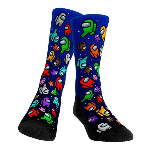 Gorgebuy-es123 10.5X50cm 1 Par de Calcetines de Pantorrilla de Juegos de Compañía para Adultos para Mujeres y Hombres, Medias Lindas con Patrón de Dibujos Animados Novela para Fiestas