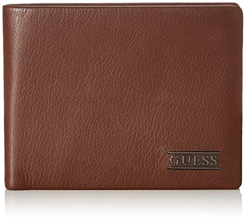 Guess - New Boston, Carteras Hombre, Marrón (Brown), 1x10.3x9 cm (W x H L)