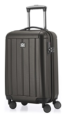 HAUPTSTADTKOFFER - Kotti - Equipaje de mano, Maleta cabina, Trolley, 4 ruedas, ABS, ligero, TSA, 56 cm, 37 litros, Grafito