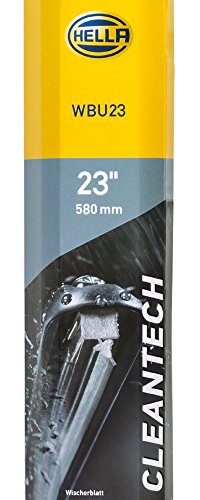 HELLA 9XW 358 053,231 Cleantech Limpiaparabrisas , WBU23 , Escobilla con hoja plana , para vehic. dirección izquierda , 23" , 580mm , delante , Cant.: 1