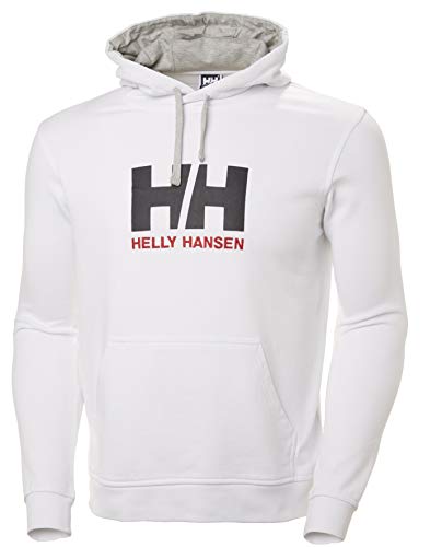 Helly Hansen HH Logo Hoodie Hoodie, Hombre, Blanco, L