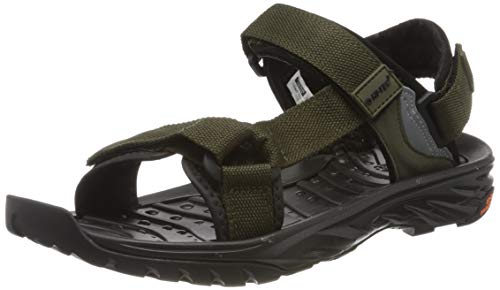 Hi-Tec Ula Raft, Sandalias Deportivas Hombre, Verde (Olive Night/Black 061), 43 EU