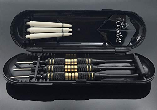 High song Darts 3 Unids/Set Dardos Profesionales Caja De Transporte Gratis 24g 25g Dardos De Punta De Acero De Color Negro Dorado con Ejes De Dardos De Latón (Color : A2)