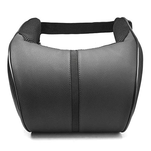 JINQIANSHANGMAO Reposacabezas 1 unid Cuello de Cuello de Cuello de Cuero PU Cuero Auto Cuello reposabrazos Almohada Almohada Coche Interior Accesorios de Hebilla Ajustable Universal (Color : 2)