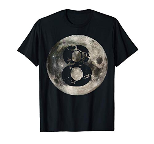 Jugador de billar de 8 bolas Luna Llena Camiseta