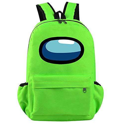 Klsyo Among Us Mochila Escolar Infantil Para Niñas Adolescentes, Among Us Game Personaje del Juego Mochilas Escolares Juveniles Bolsillo Delantero，Regalos Para Niños