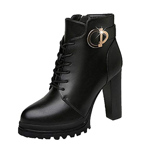 Las señoras de Las Mujeres de Moda Punta Redonda Zapatos Casuales de Cristal Solo Botas Cortas con Rodilla Muslo Marron sin Cuero Ancho Alto bajo Plataforma Larga