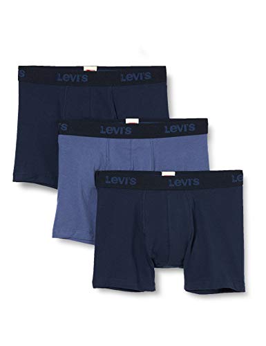 Levi's Back In Session Men's Boxer Briefs Multipack (3 Pack), azul, M para Hombre