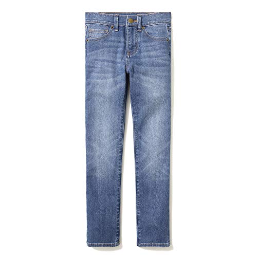 LOOK by crewcuts Jean Ajustado Jeans, Lavado de Vaquero, EU 134-140 CM