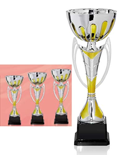 Lote 3 copas deportivas grabadas ALTAS trofeos personalizados baratos
