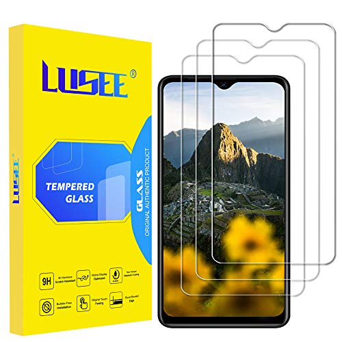 Lusee 3 Piezas Vidrio Templado Protector de Pantalla para Blackview A80 Plus y Blackview A80 Pro [Dureza 9H] [Alta Definición] [Resistente a los arañazos] [Anti-Huellas] 2.5D Pantalla Protector