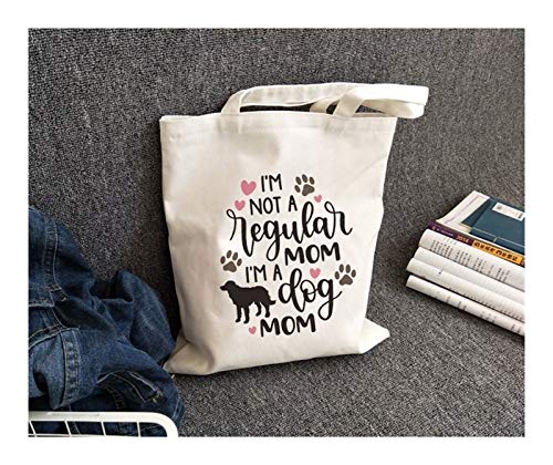 LXX Una Bolsa de Asas de Perro Mujer Mujer DE Perra Mayor Bolsas DE HORADORES Capacidad Grande Blanco Totes Dog MOM MOM Bolsos DE Regalo Bolsos DE LOTICOS 1 UNIDS (Color : B0978 TBWH M)