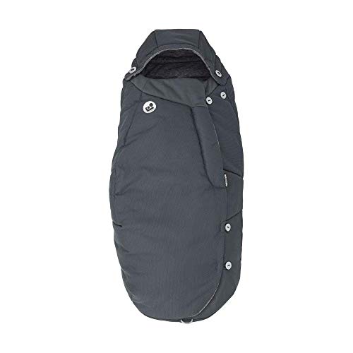 Maxi-Cosi Saco cochecito bebé, saco carrito universal, puede utilizarse come cubrepiés para niños, color essential graphite