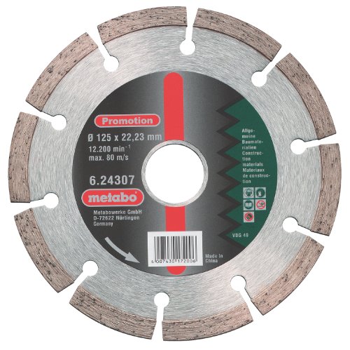 Metabo 624307000 624307000-Disco de Diamante SP para Uso General 125 x 22,23 mm Altura segmento 7 mm, 125x22.23mm