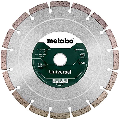 Metabo 624310000 624310000-Disco de Diamante SP para Uso General 230 x 22,23 mm Altura segmento 7 mm, 230x22.23mm