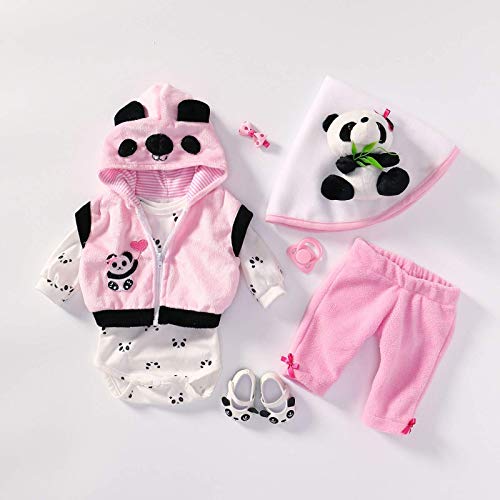 MineeQu 4 Estilos Diferentes Se Ajusta a 50-55 CM Muñecas recién Nacidas Vestido Reborn Baby Doll Toda la Ropa de algodón