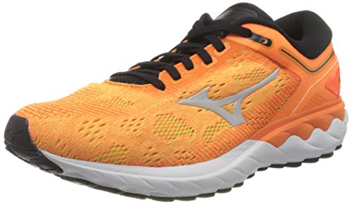 Mizuno Wave SKYRISE, Zapatillas de Running Hombre, Shocking Orange/Nimbus Cloud/Black, 44.5 EU