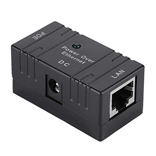 Módulo Fuente Alimentación Poe, Mini POE Separador Separador Conector Rj45 Universal Puente de Red Ap Inyector POE para Enrutador, Interruptor de Red(negro)