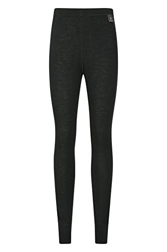 Mountain Warehouse Mallas térmicas Mujeres - pantalón térmico Ligero, Transpirable, Antibacteriano, Altamente Transpirable, Cuidado fácil, Viajar, Invierno Negro 36