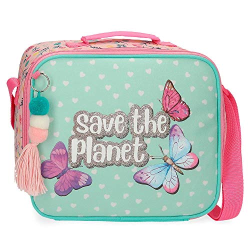 Movom Save The Planet Bandolera Porta Merienda Multicolor 21x25x11 cms Poliéster Reciclado