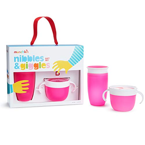 Munchkin Set De Regalo Nibbles & Giggles, Rosa 1 unidad 430 g