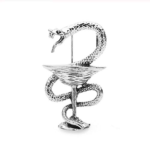 N\A Vintage Oil Lamp Snake Brooches For Women Men Classic Snake Animal Casual Party Broocoh Pins Gifts