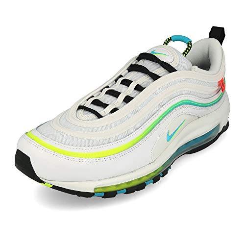 Nike Air Max 97 En Todo El Mundo Blanco Azul Fury Volt Negro, color Blanco, talla 43 EU