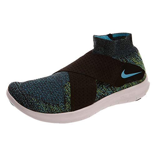 Nike Hombres gratis RN Motion FK 2017, NEGRO / CLORO AZUL-VOLT-BLANCO, 9.5 M EE.UU.