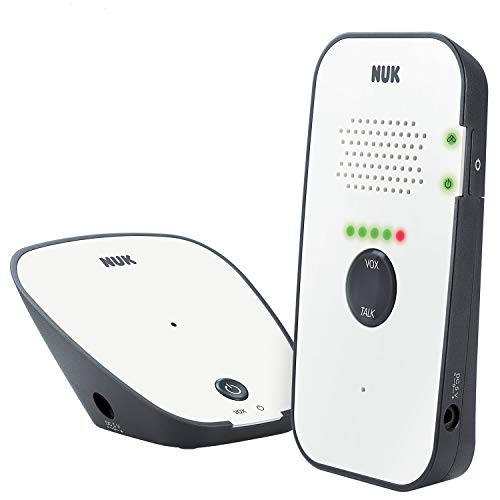 NUK Eco Control 500 - Vigilabebés digital (libre de radiaciones de alta frecuencia en modo ecológico, función de interfono), color blanco