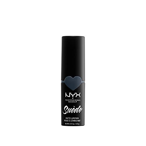 Nyx Professional Makeup Barra De Labios Mate De Larga Duración Y Cobertura Total Suede Matte Lipstick Tono 21 Smudge Me Color Gris Verdoso