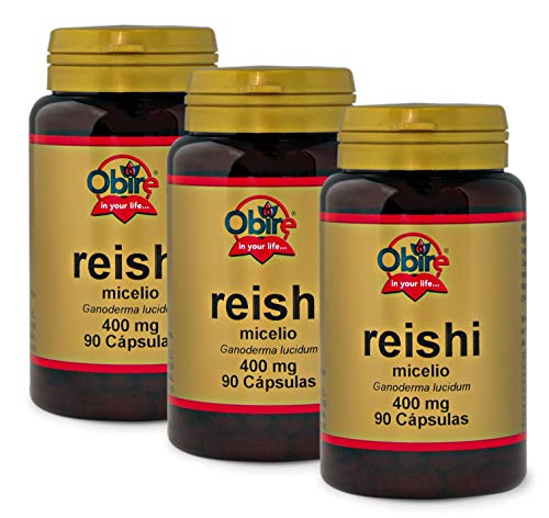 Obire Reishi 400 mg - 90 capsulas, Pack 3 unidades