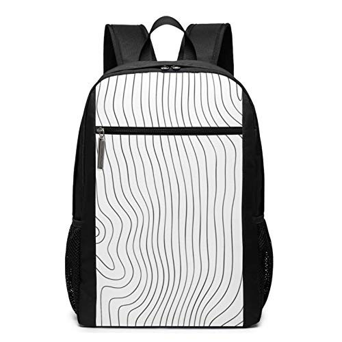 OMNVEQ Mochila Escolares Madera Madera Madera Veta Densa, Mochila Tipo Casual para Niñas Niños Hombre Mujer Mochila para Ordenador Portátil Viaje